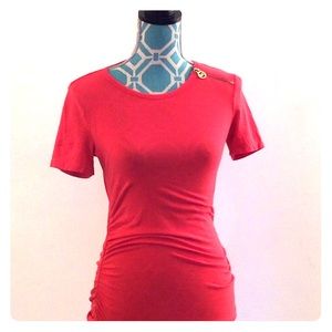 Michael Kors | zipper shoulder | orange